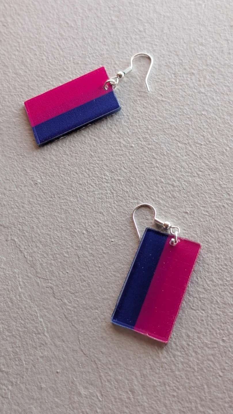 Bisexual Flag Earrings
