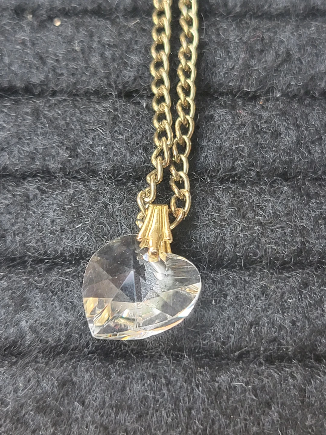 Gold Tone Heart Pendant Necklace - photo 2