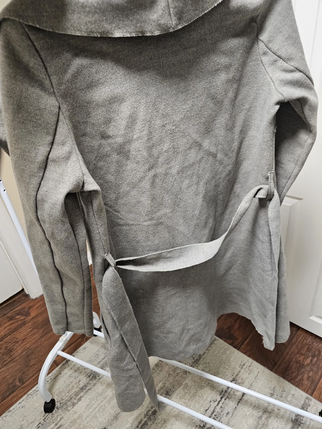 Revamped Outerwear Grey Drape Cardigan - photo 3