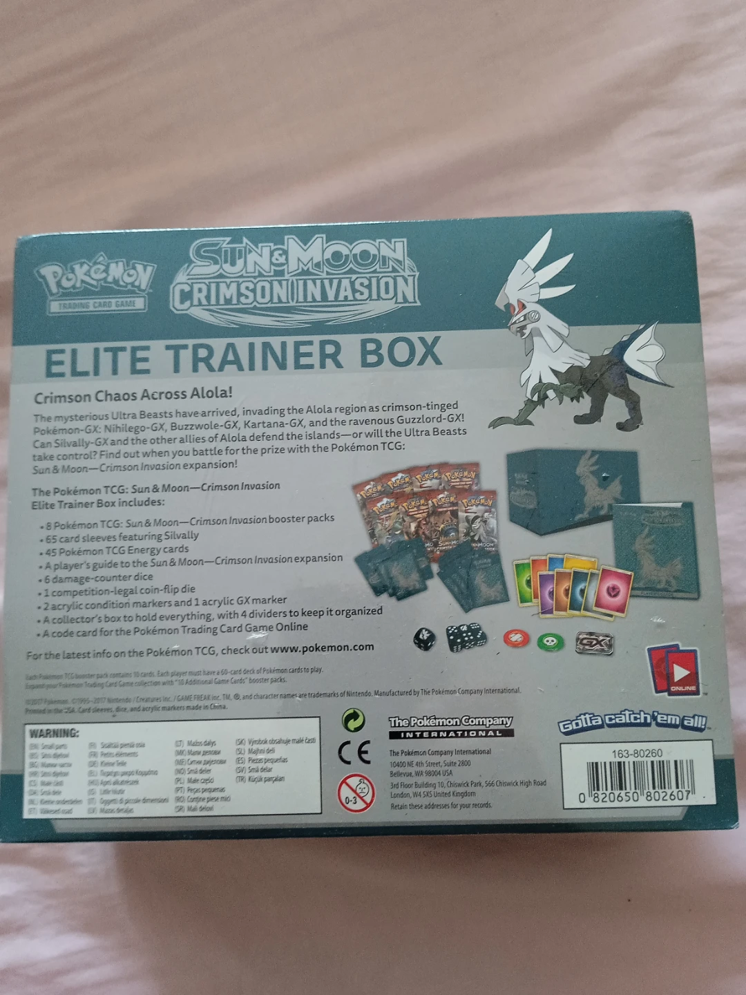 Pokemon Sun & Moon Crimson Invasion Elite Trainer Box