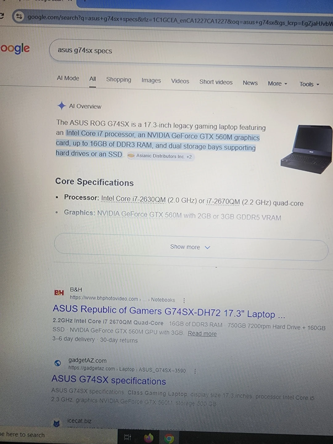 ASUS ROG G74SX 17.3" Gaming Laptop - photo 3