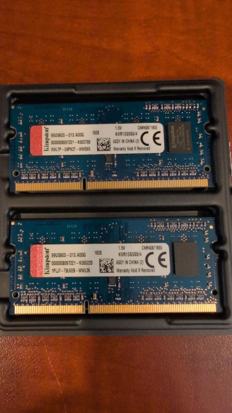 Kingston 8GB (2 × 4GB) DDR3L Laptop Memory – 1333MHz SO-DIMM