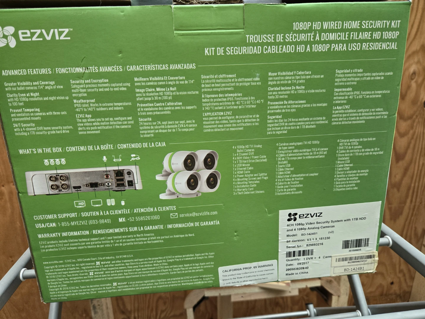 EZVIZ 1080P HD Wired Home Security Kit - photo 3