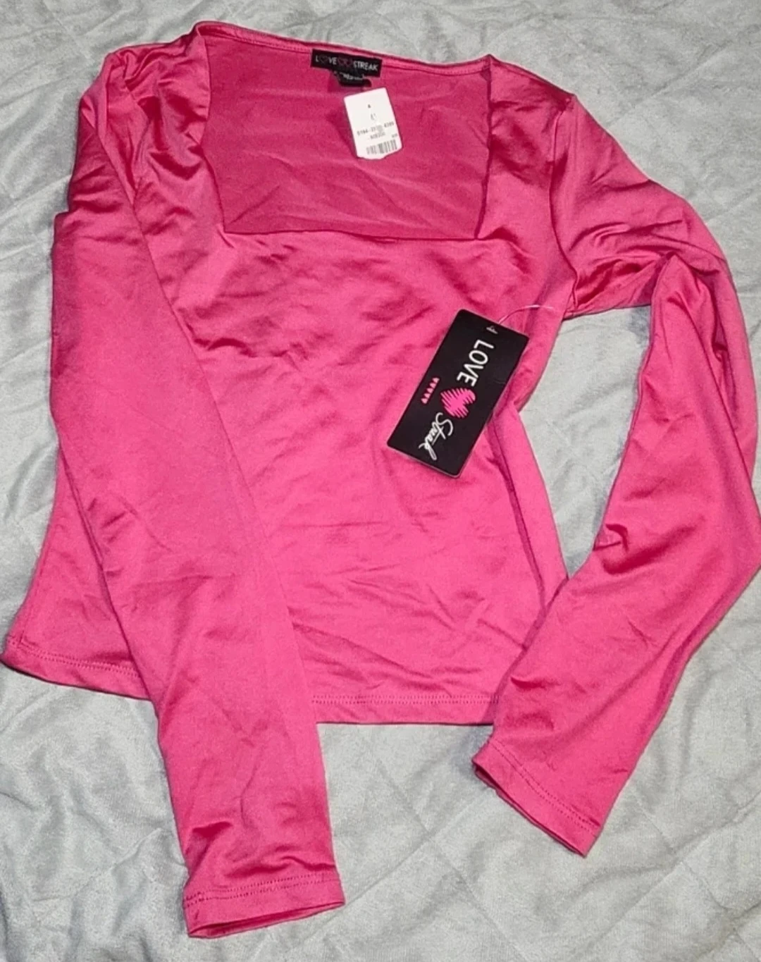 Love Streak Pink Long Sleeve Top Size M