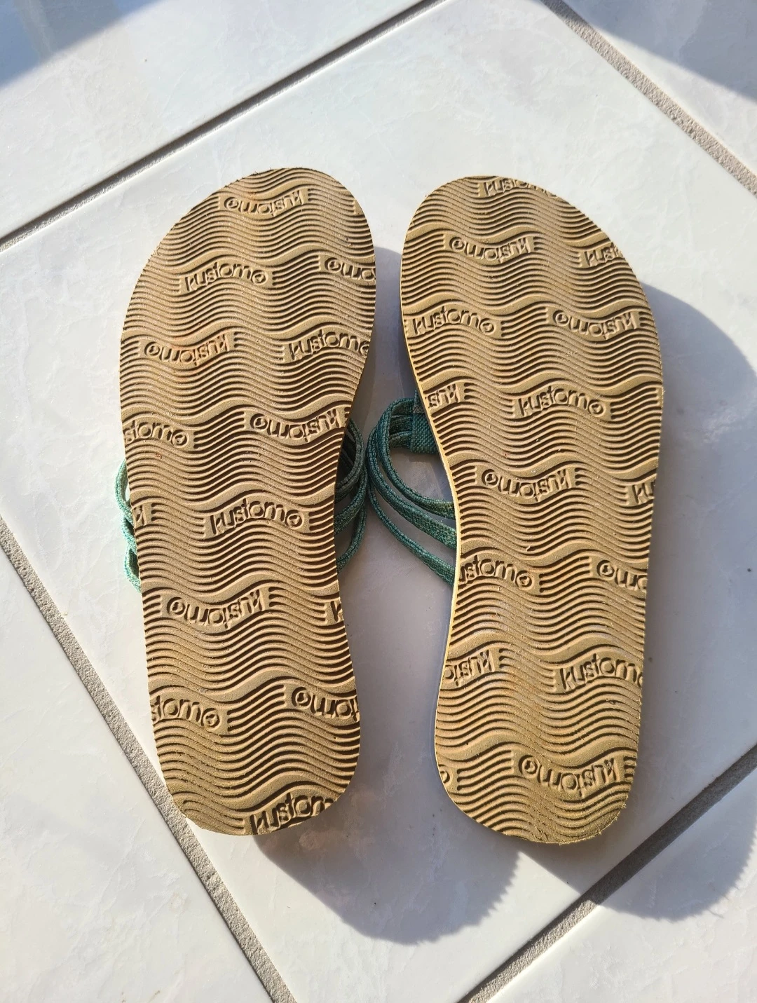 Turquoise Flip Flops - Women Size 6.5 - photo 2