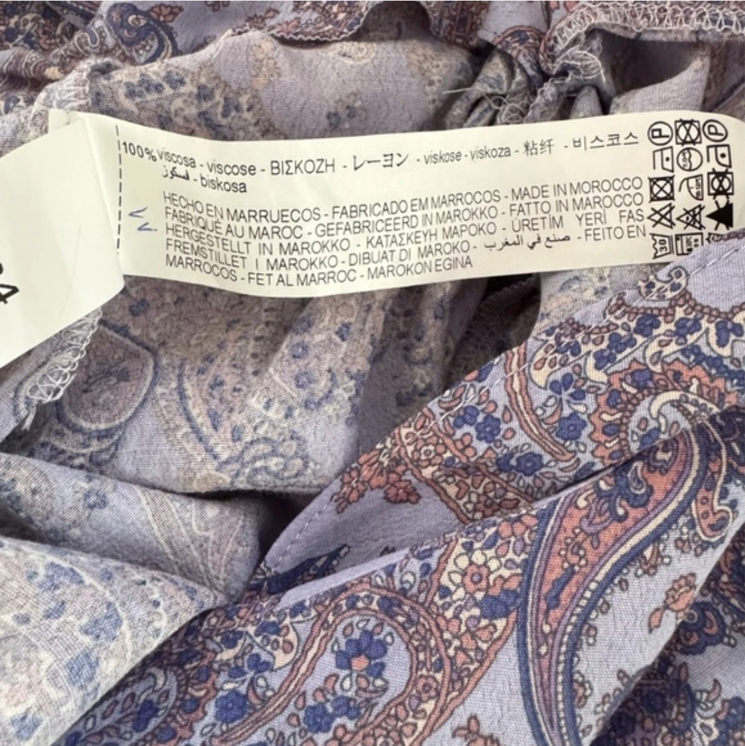 Zara high-waisted Paisley Wrap Skirt - photo 5