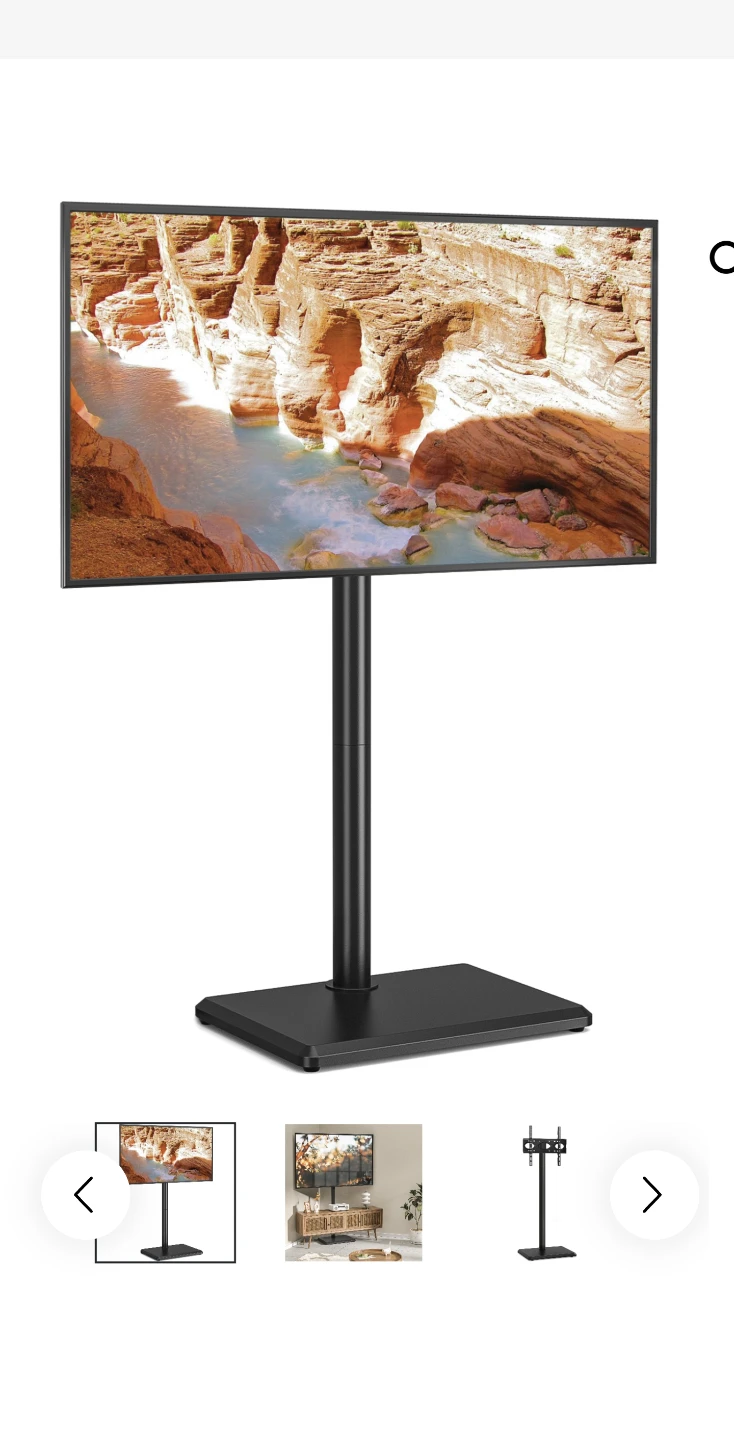 Black Swivel TV Stand