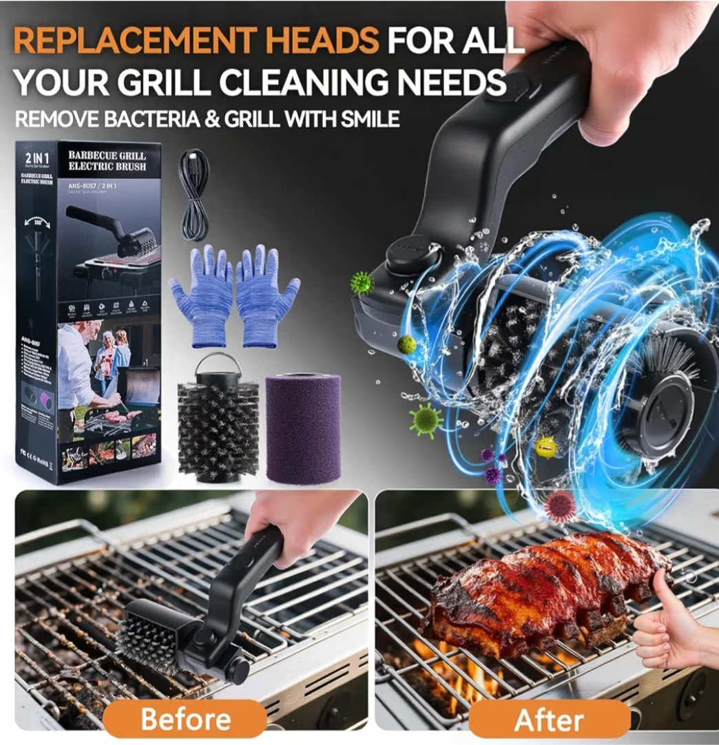 Electric Grill Cordless Cleaning Brush - photo 5