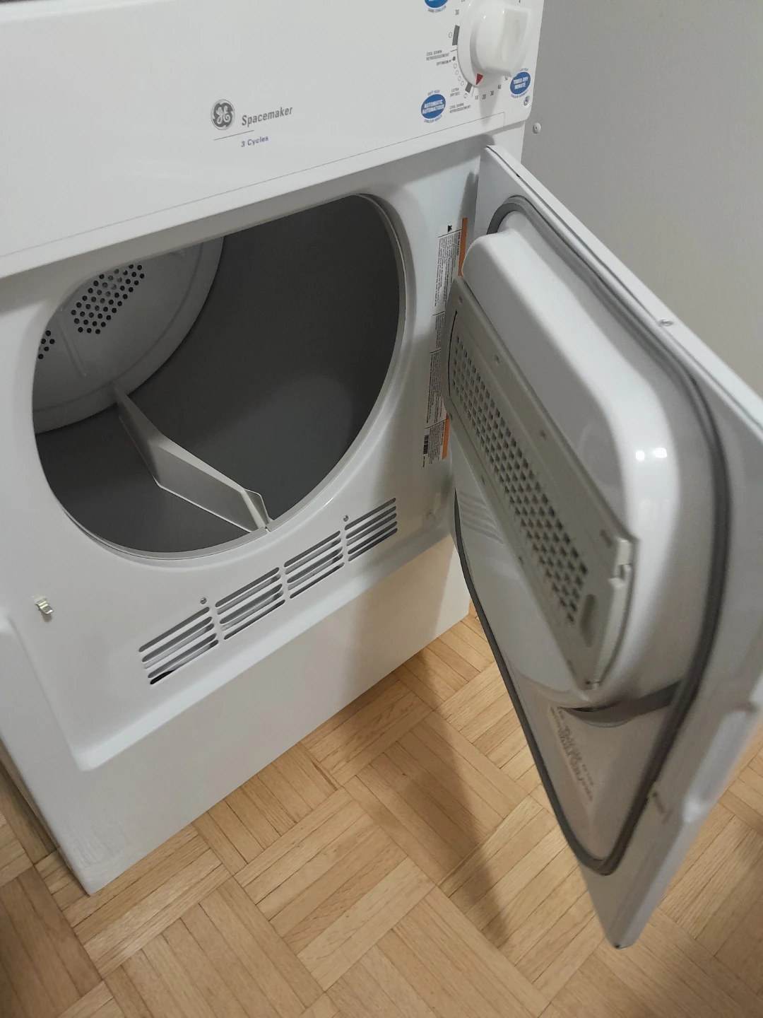 GE Spacemaker Electric Clothes Dryer - photo 5