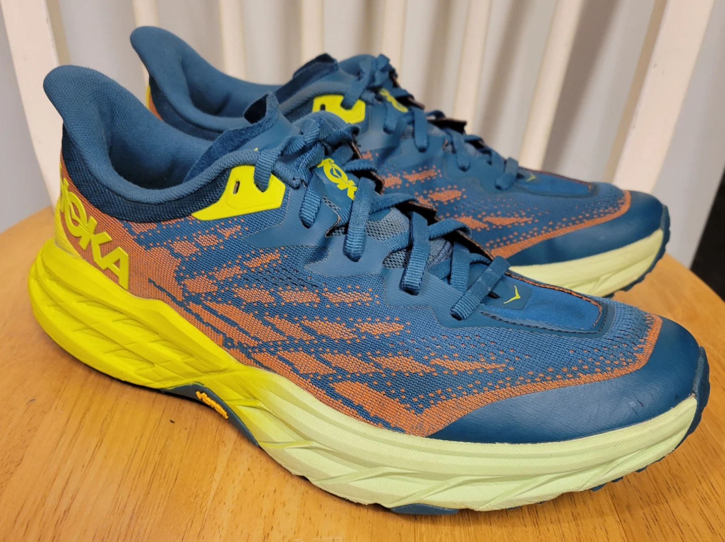 Hoka Speedgoat 5 Cushioned Trail Running Sneakers Blue Sz 10.5