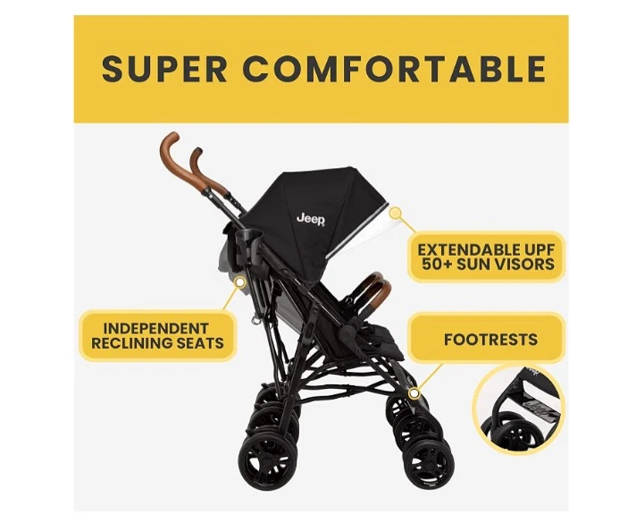 Jeep PowerGlyde Plus Side x Side Double Stroller - photo 5