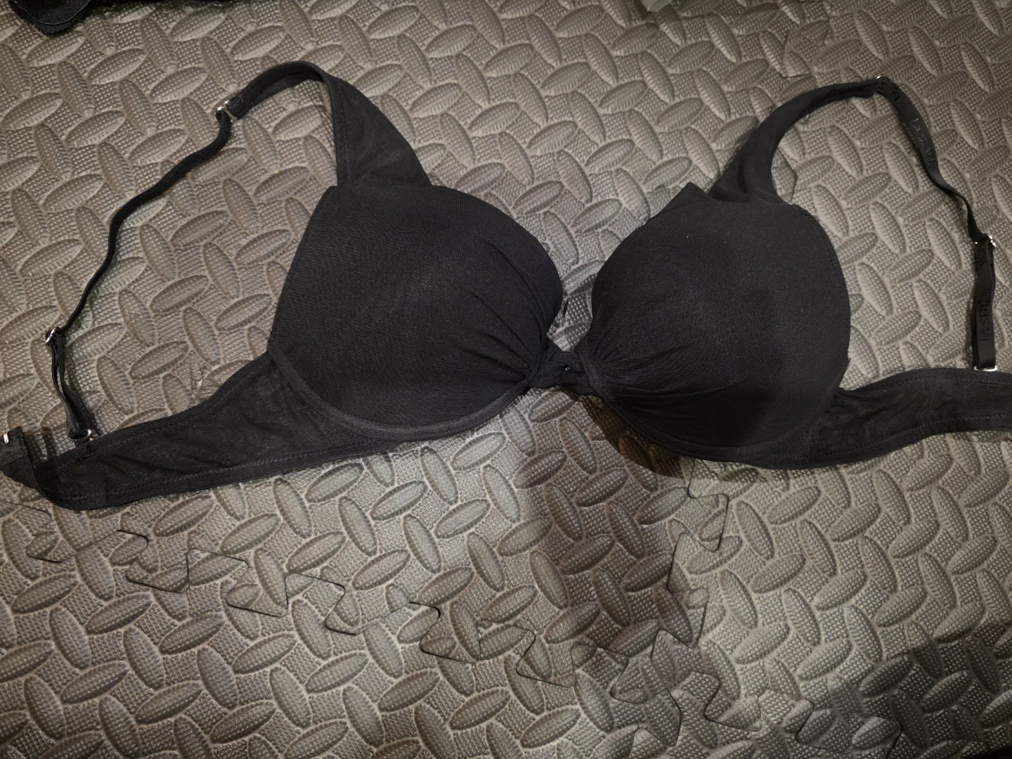 Assorted Bras - Pink,  Black & Grey Lace, Black, Green - photo 4