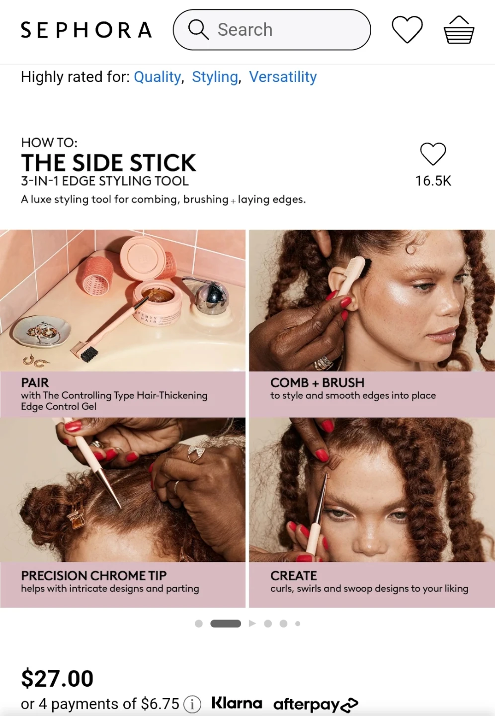 Sephora The Side Stick 3-In-1 Edge Styling Tool - photo 2