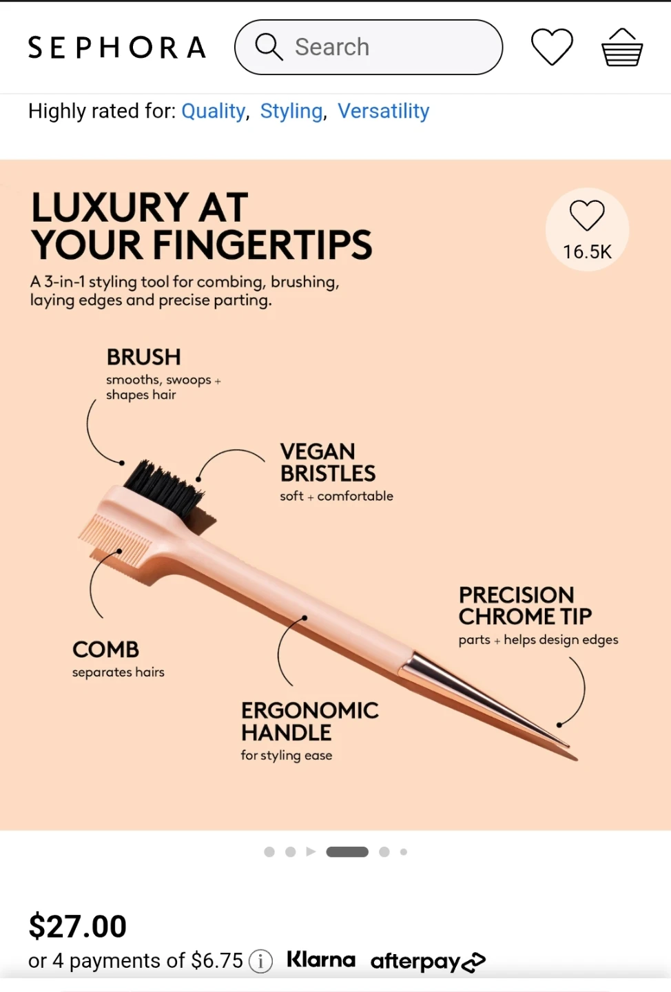 Sephora The Side Stick 3-In-1 Edge Styling Tool - photo 3