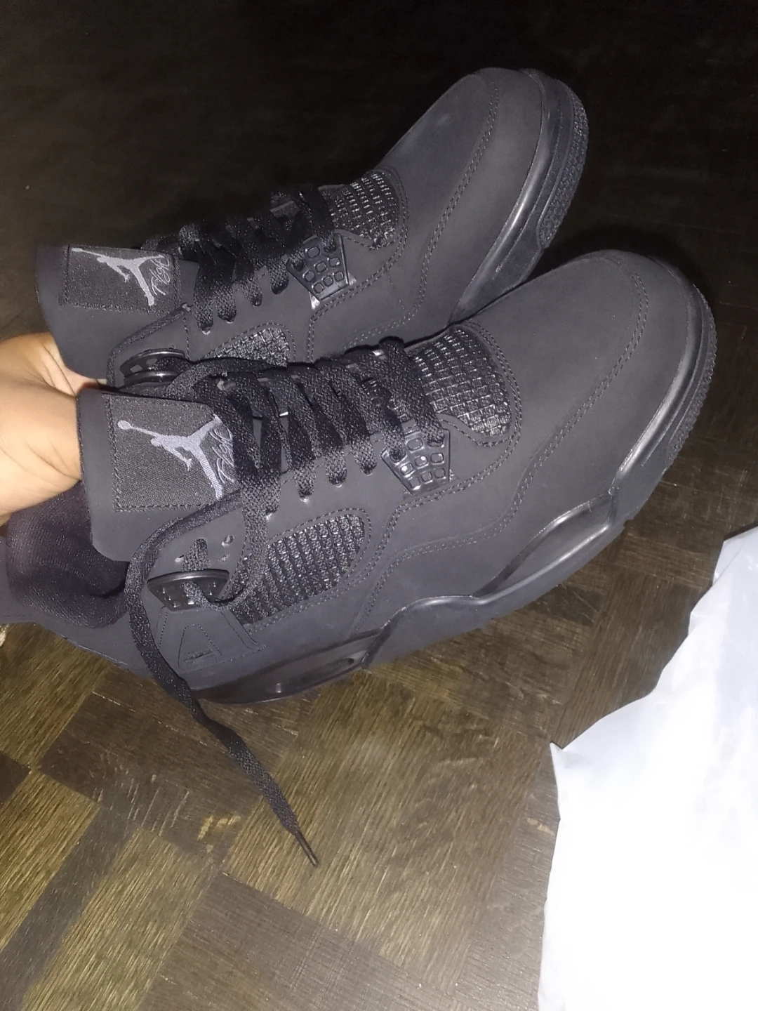 Air Jordan 4 Black Sneakers - photo 5
