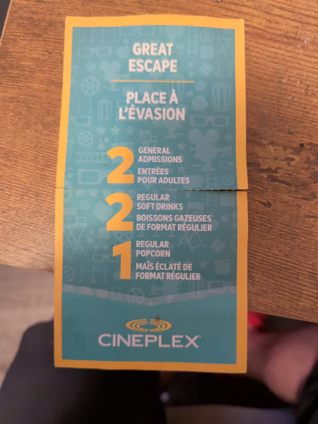 Cineplex Great Escape Package