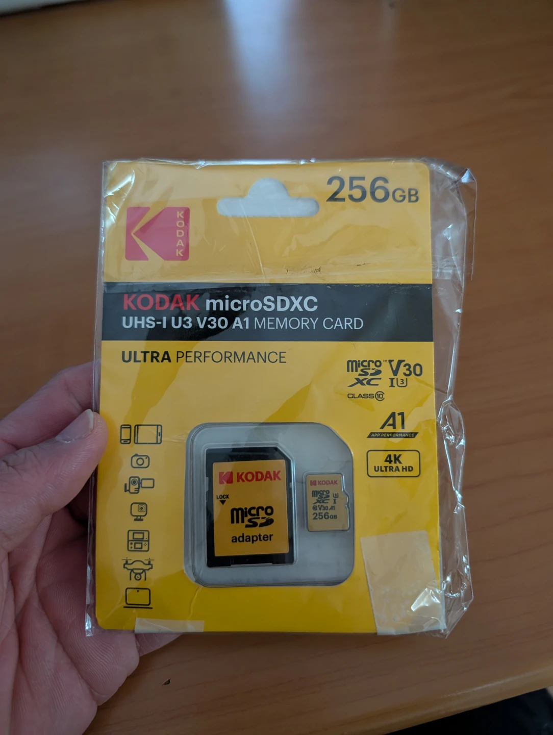 Kodak 256GB microSDXC UHS-I U3 A1 Memory Card