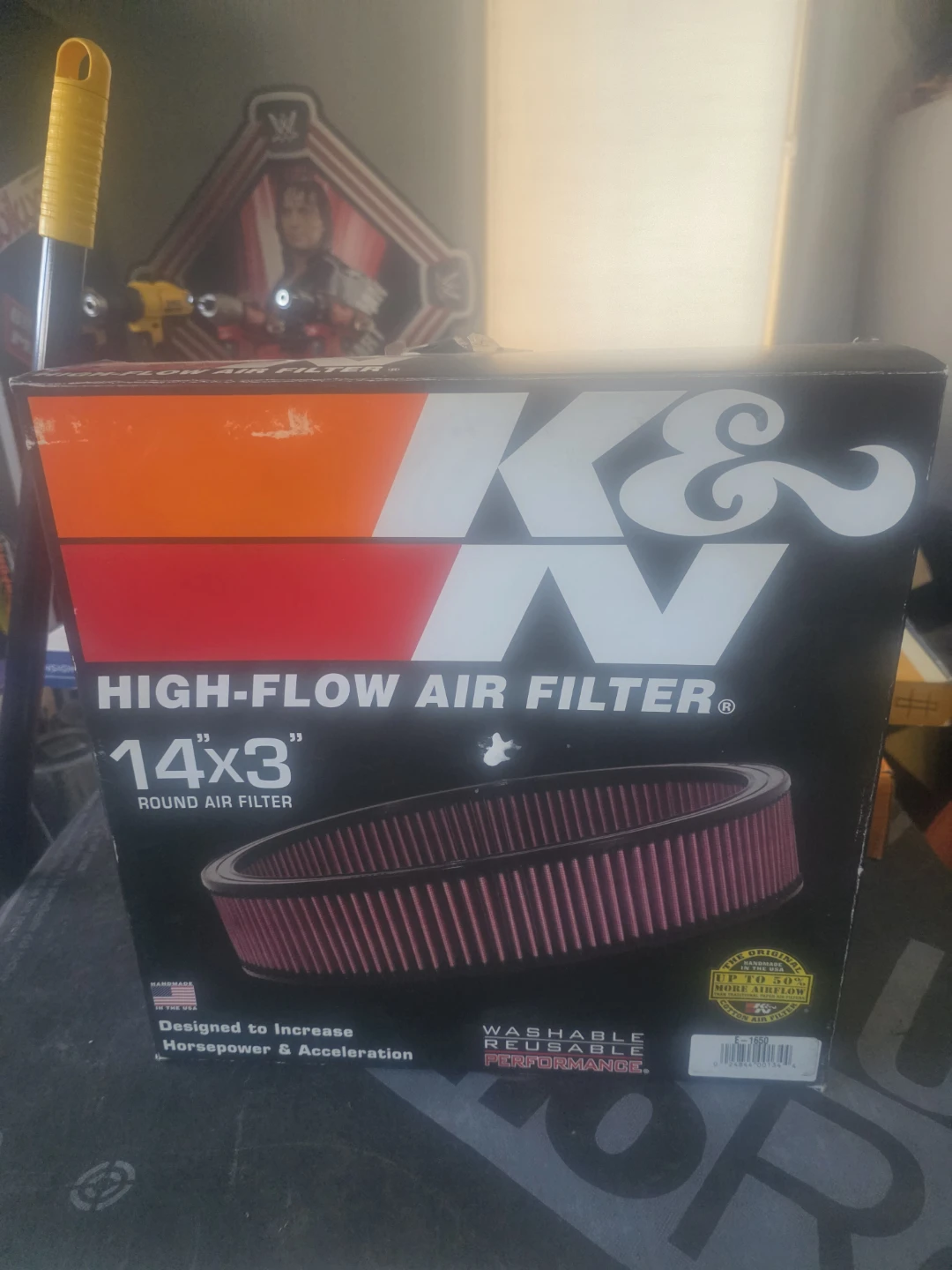 K&N High-Flow Air Filter 14"x3" Round