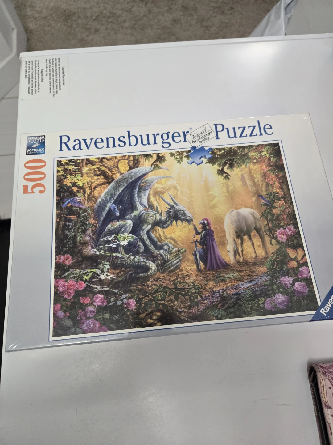 Ravensburger 500 Piece Puzzle - Dragon & Knight
