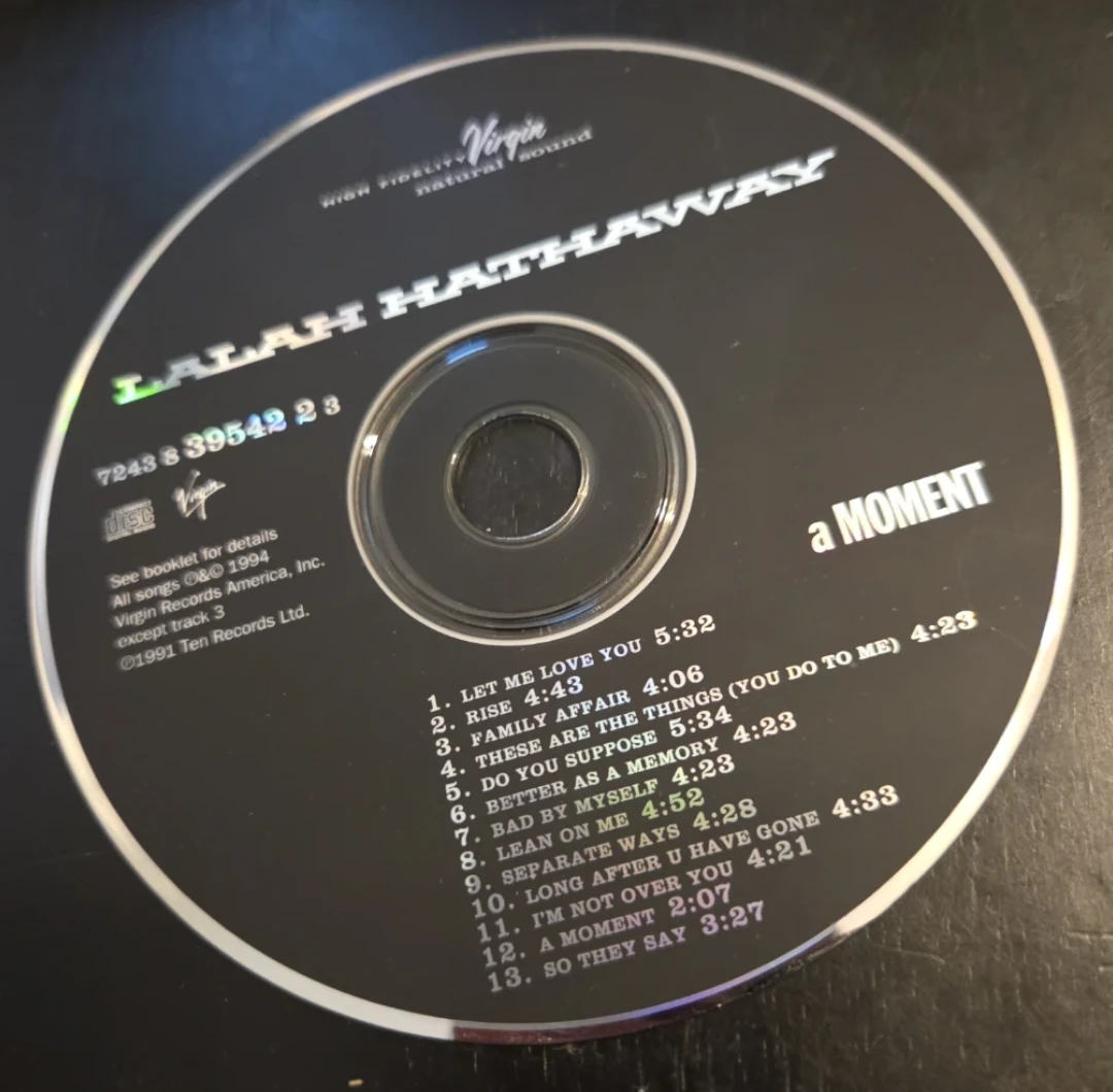 Lalah Hathaway A Moment CD Only 1990s R&B Soul Music Album - photo 3