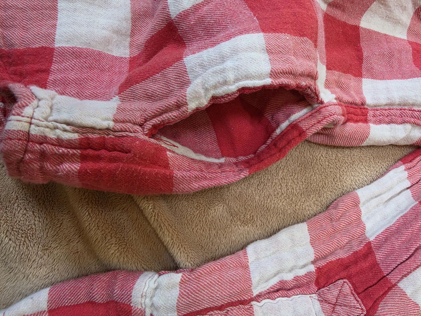 TNA Red and White Gingham Button-Up Shirt - photo 2