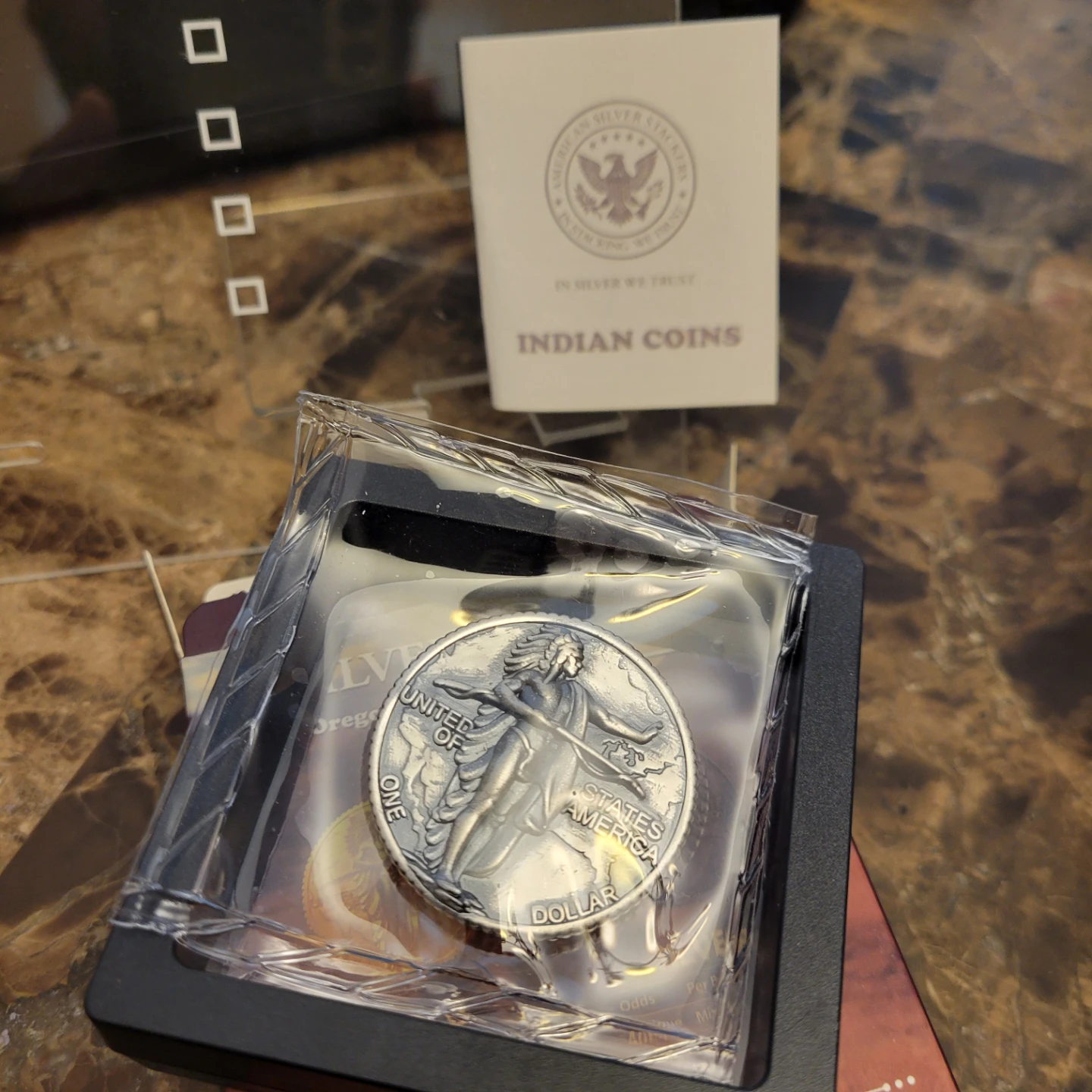 1938 Oregon Trail Memorial "In Silver We Trust" Coin - photo 4