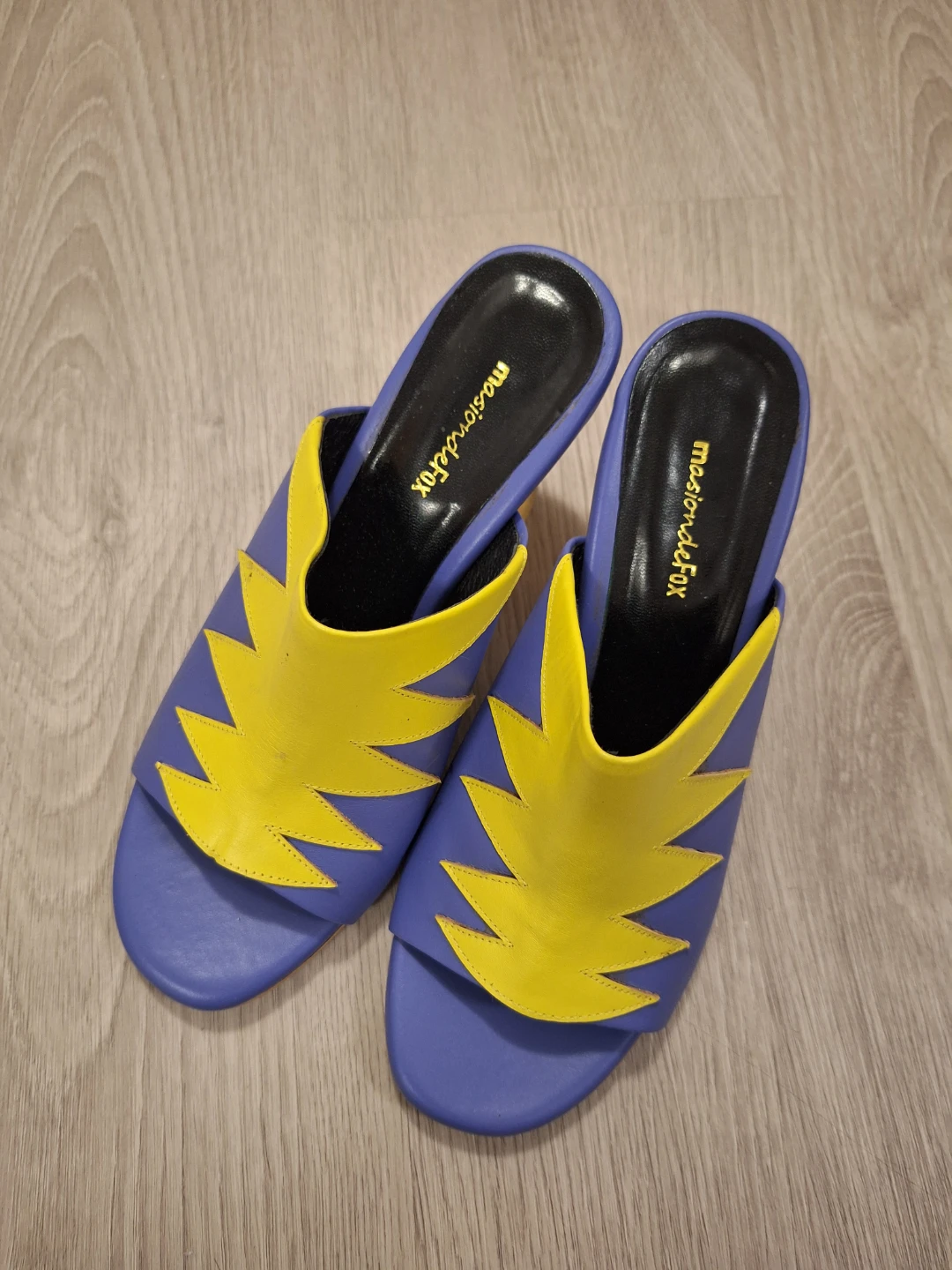 Masionfix Mules - Purple & Yellow