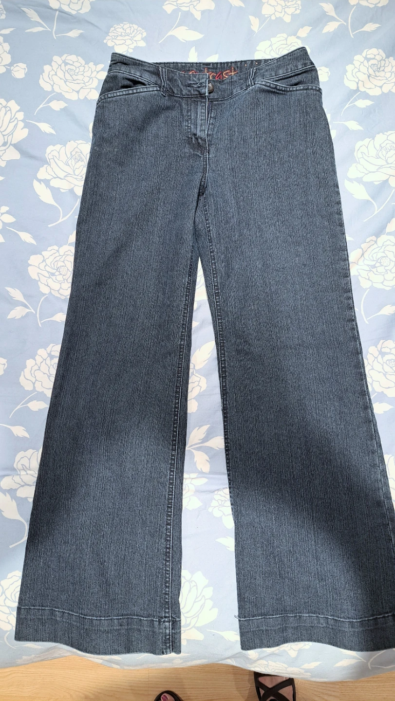 Contrast Wide Leg Jeans - photo 2