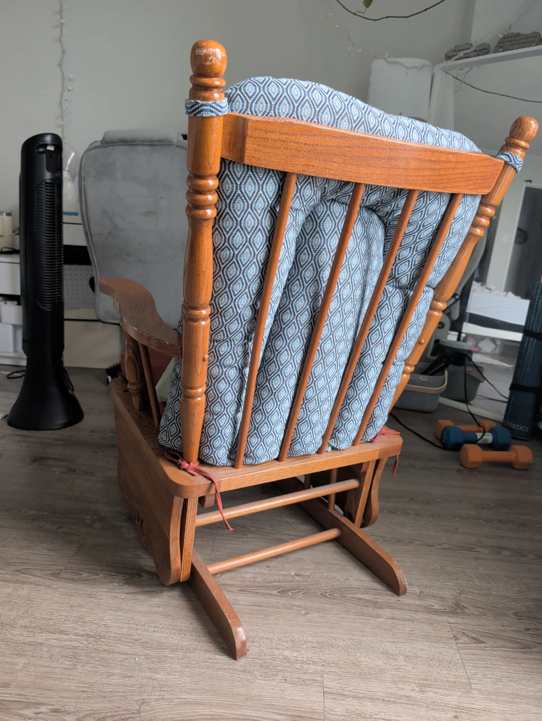 Wooden Glider Rocking Chair - photo 5