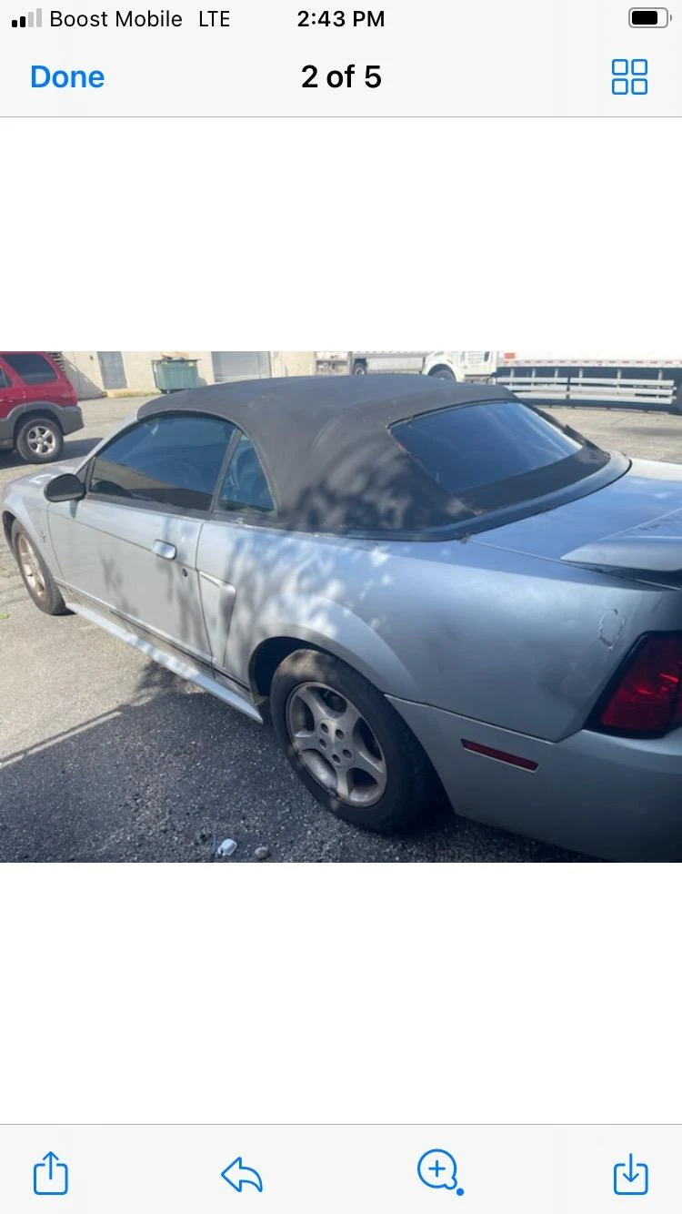 2001 Silver Ford Mustang Convertible - photo 5