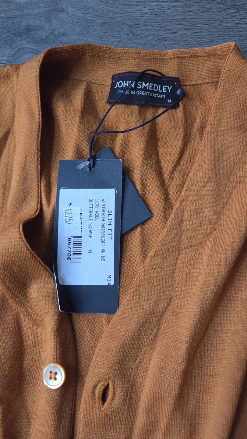 John Smedley Merino Wool Vest - Size M (men's) - photo 4