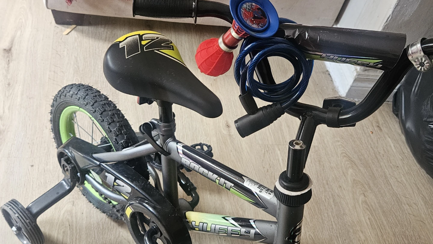 Huffy Rock It 12" Kids Bike with Training Wheels