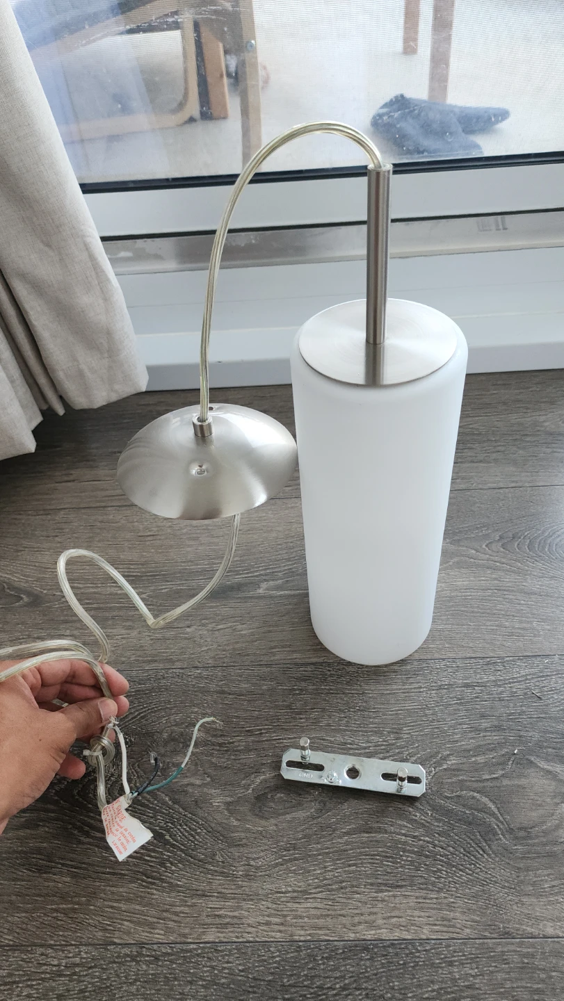 Canarm Toni Pendant Light- Frosted Glass+Brushed Nickel - photo 5