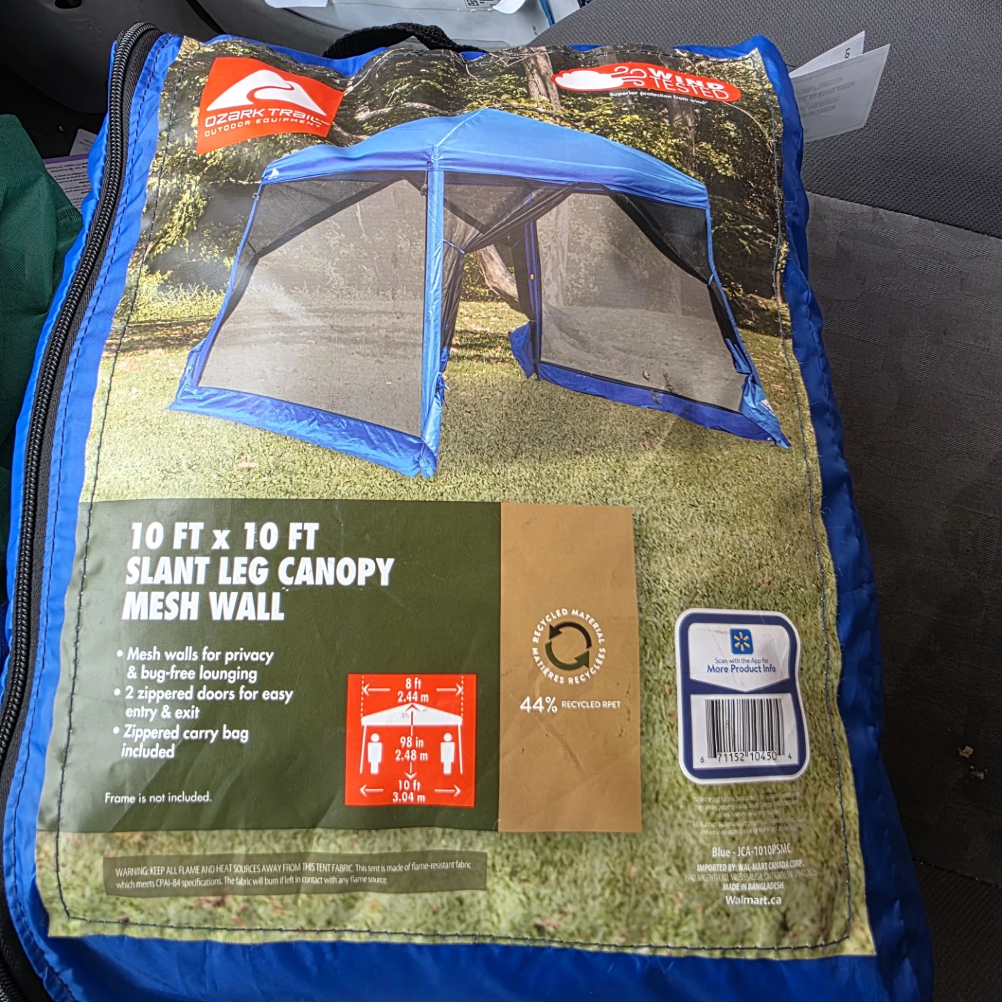 Ozark Trail 10 FT x 10 FT Slant Leg Canopy Mesh Wall