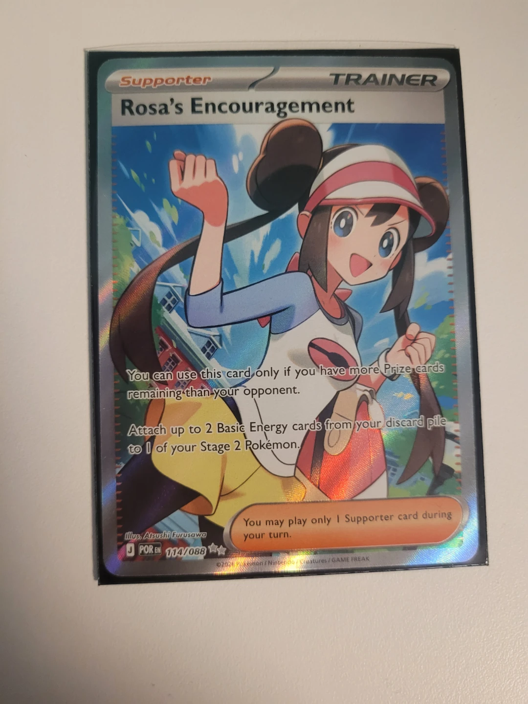 ROSA'S ENCOURAGEMENT Pokémon card