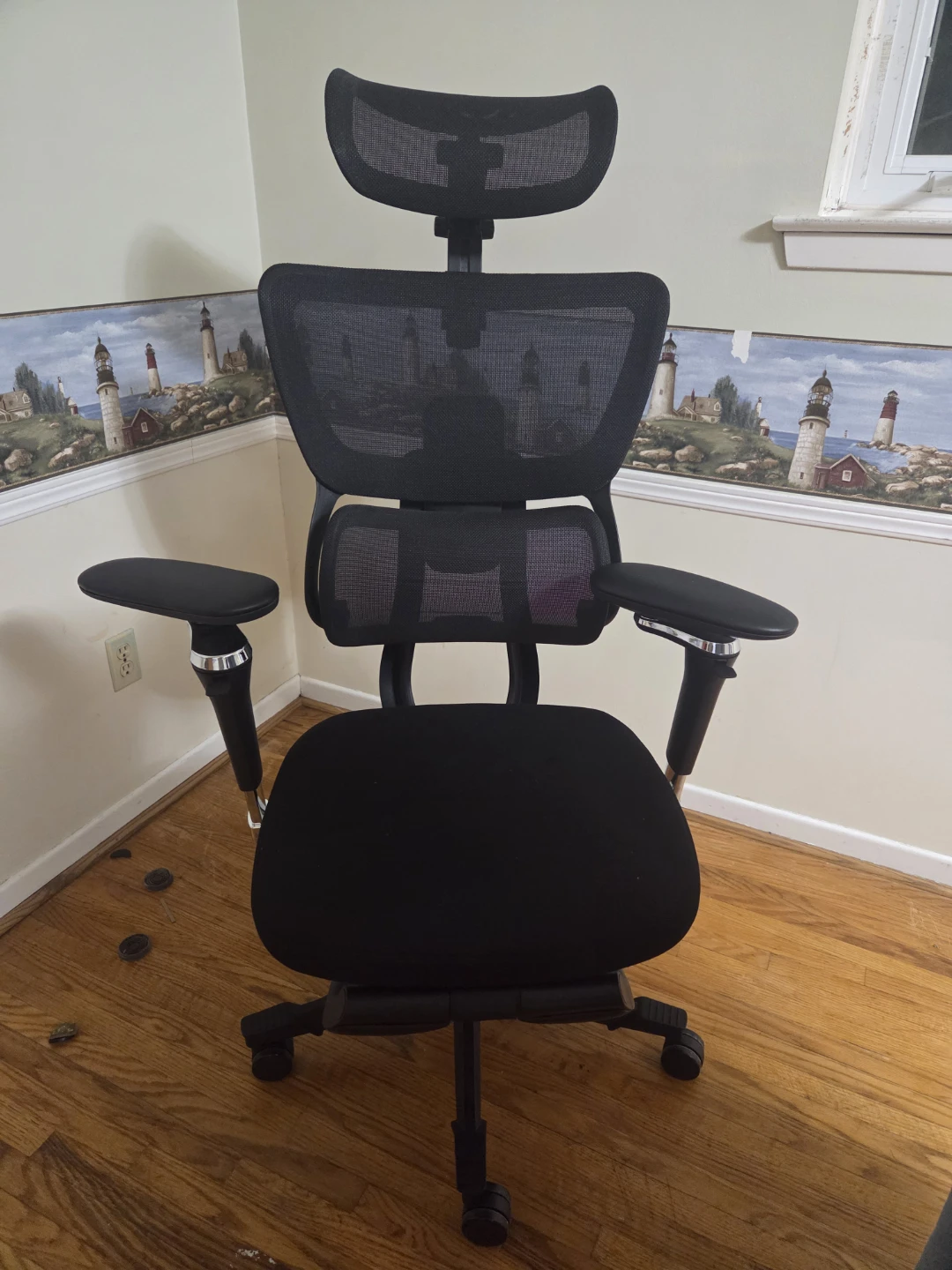 Flexispot Ergonomic Chair C7 Max-Black-With Footrest