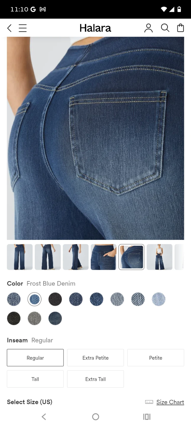 Halara Wide Leg Denim Jeans - photo 3