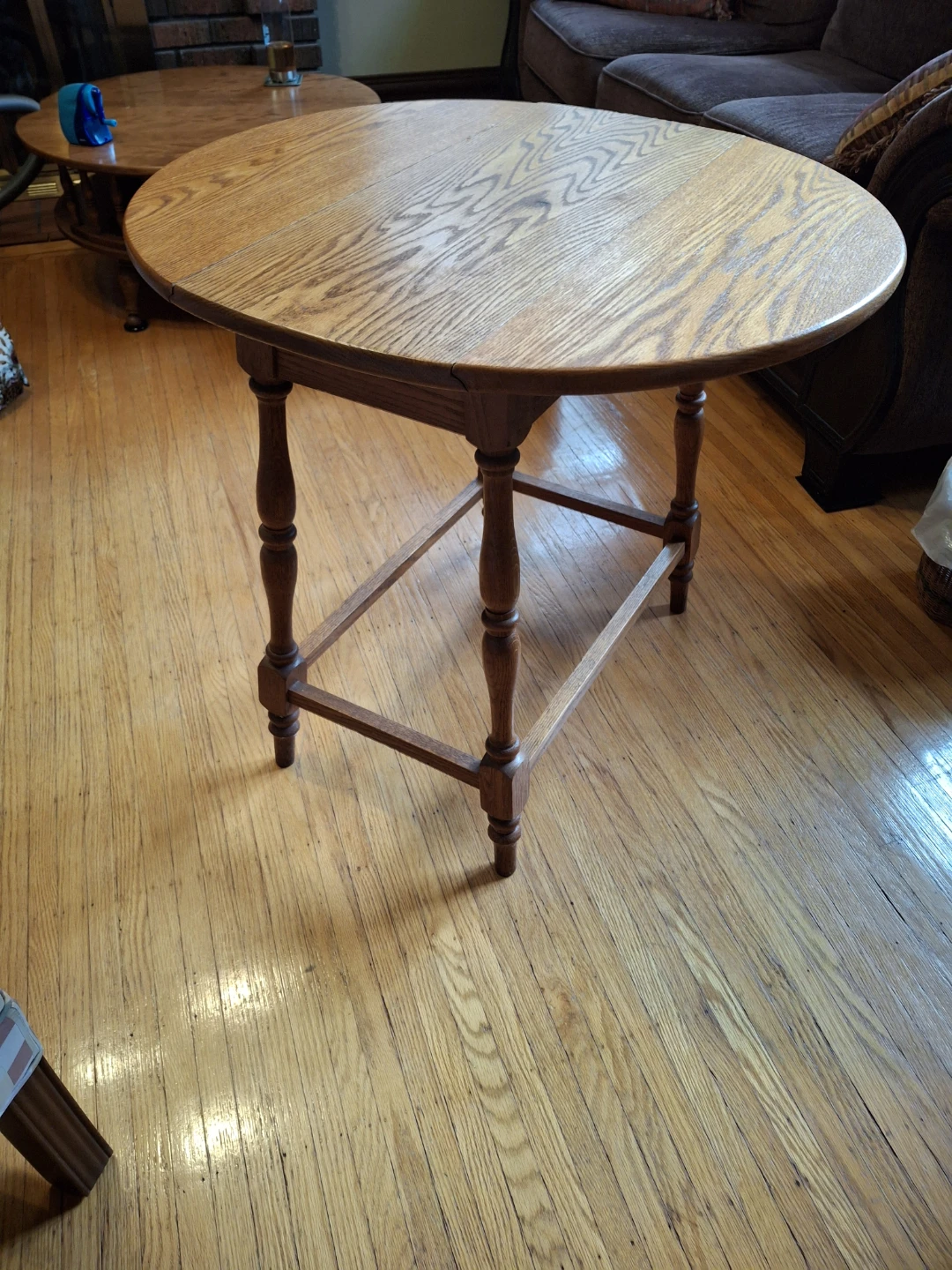 Wooden Drop-Leaf Dining Table