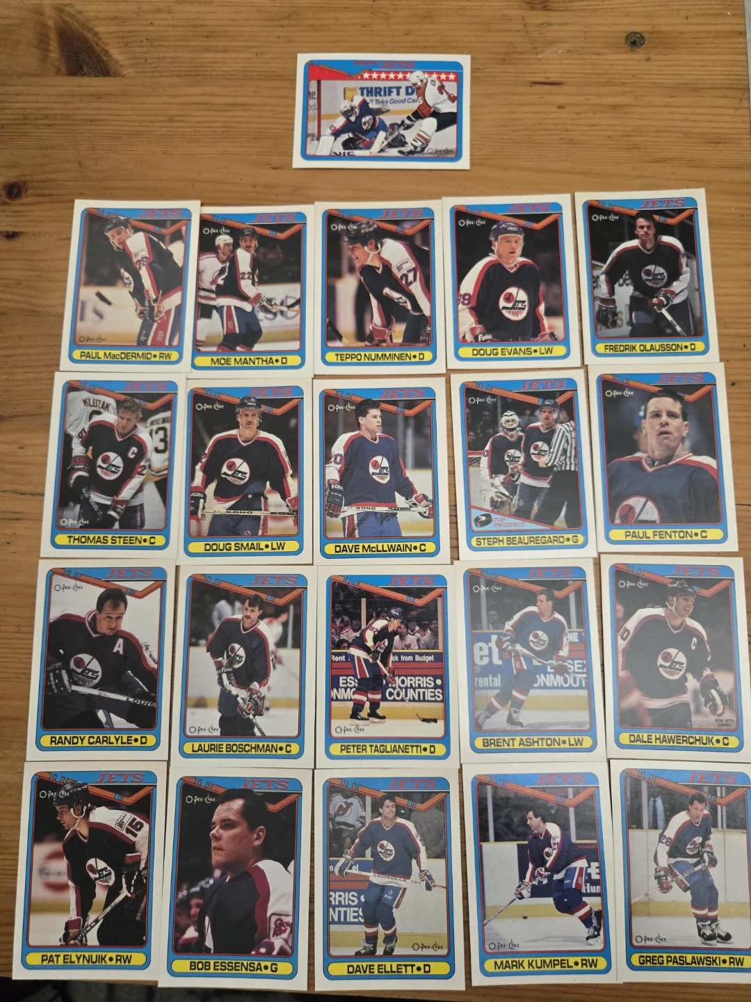 Jets Hockey Cards