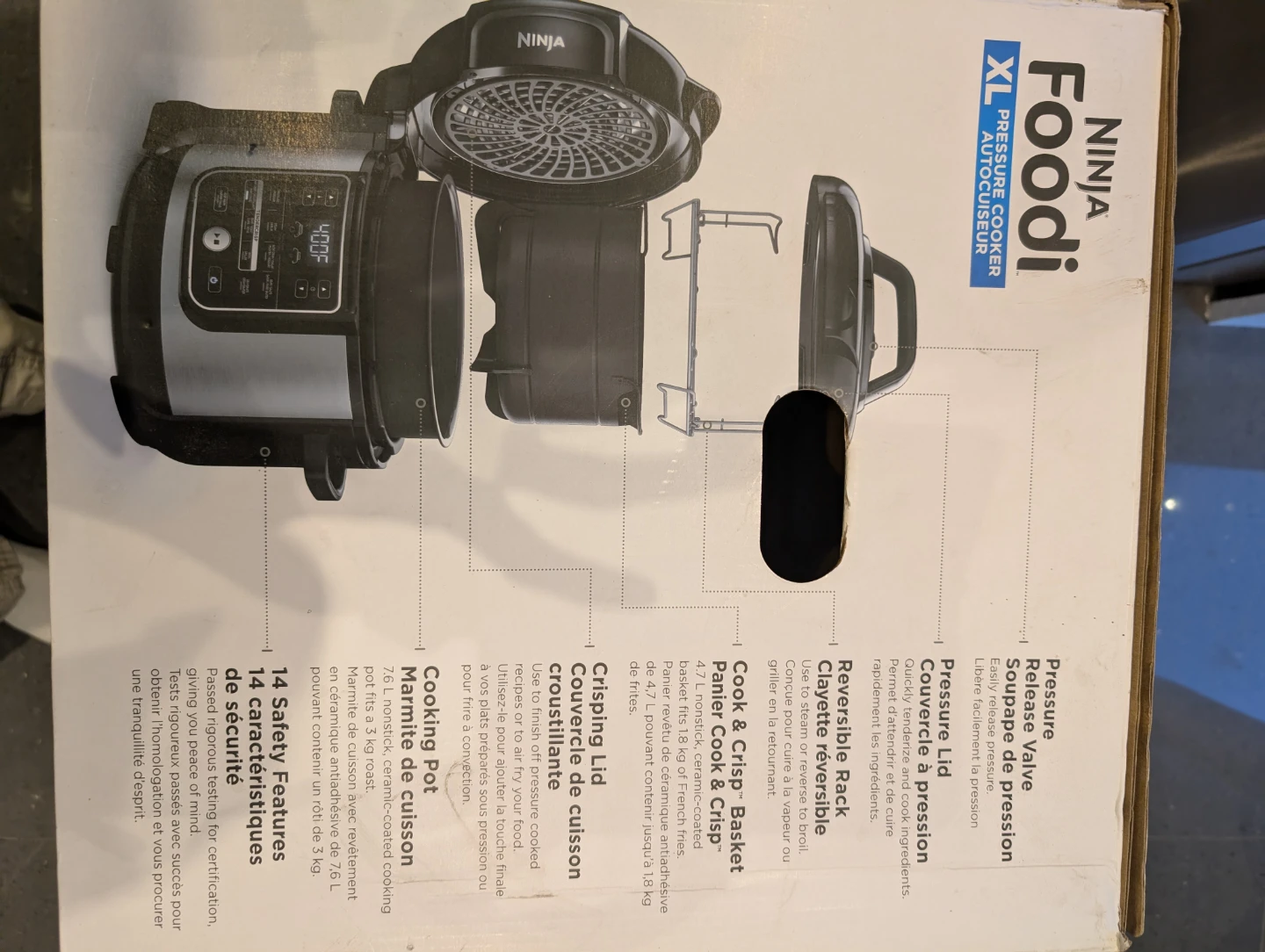 Ninja Foodi XL Pressure Cooker Air Fryer 7.6 L - photo 3