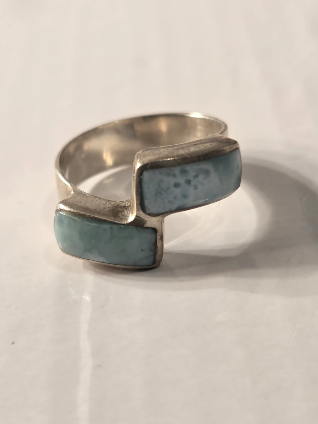 Sterling Silver Larimar Ring
