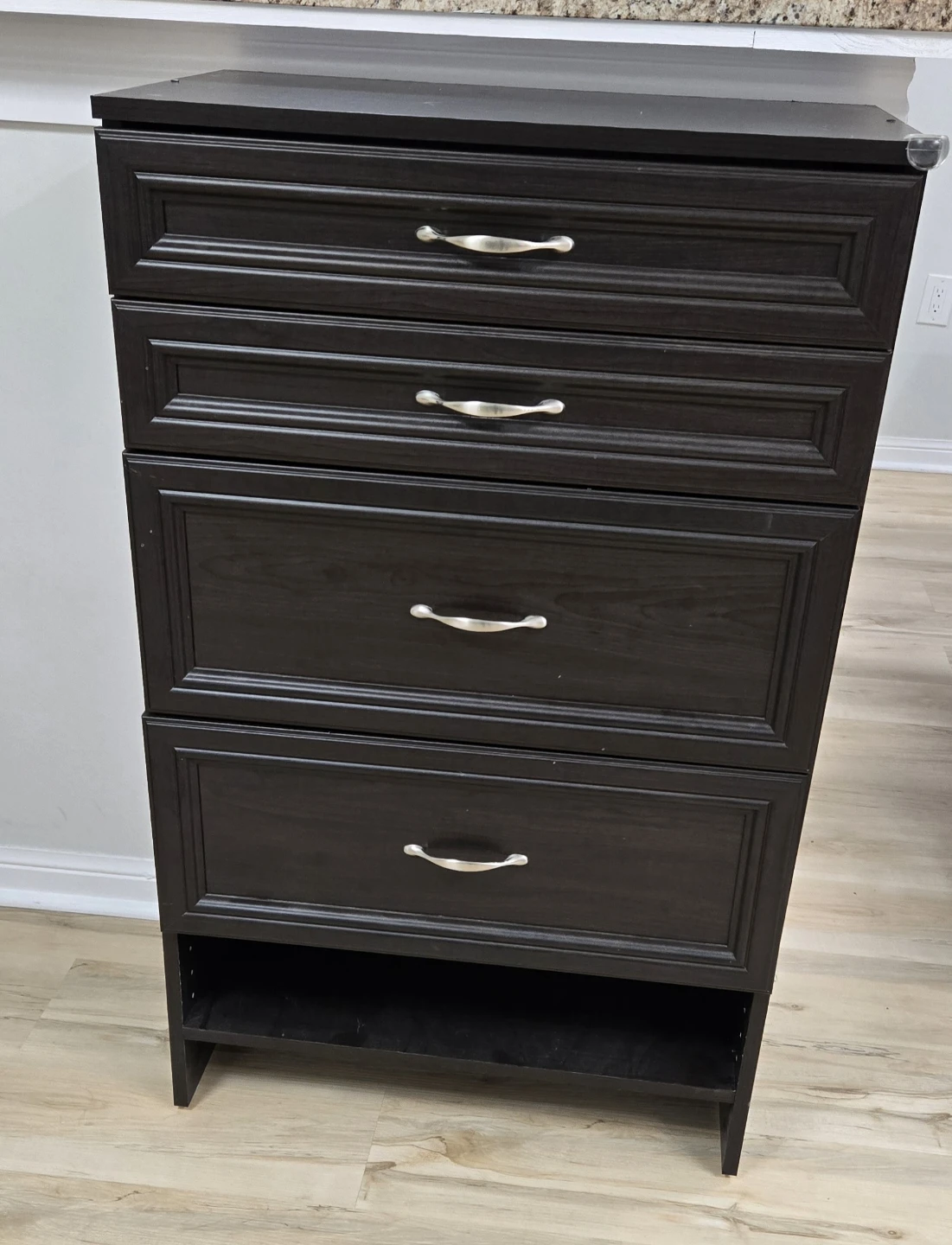 Dark Brown 4 Drawer Dresser