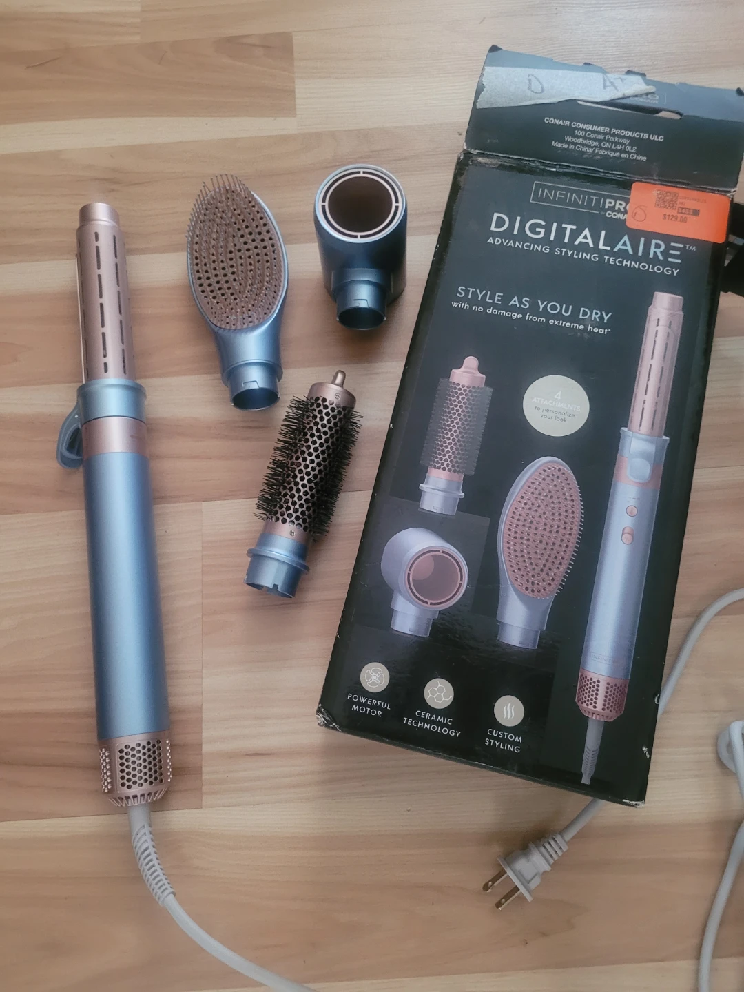 digital aire styling blow dryer/curler