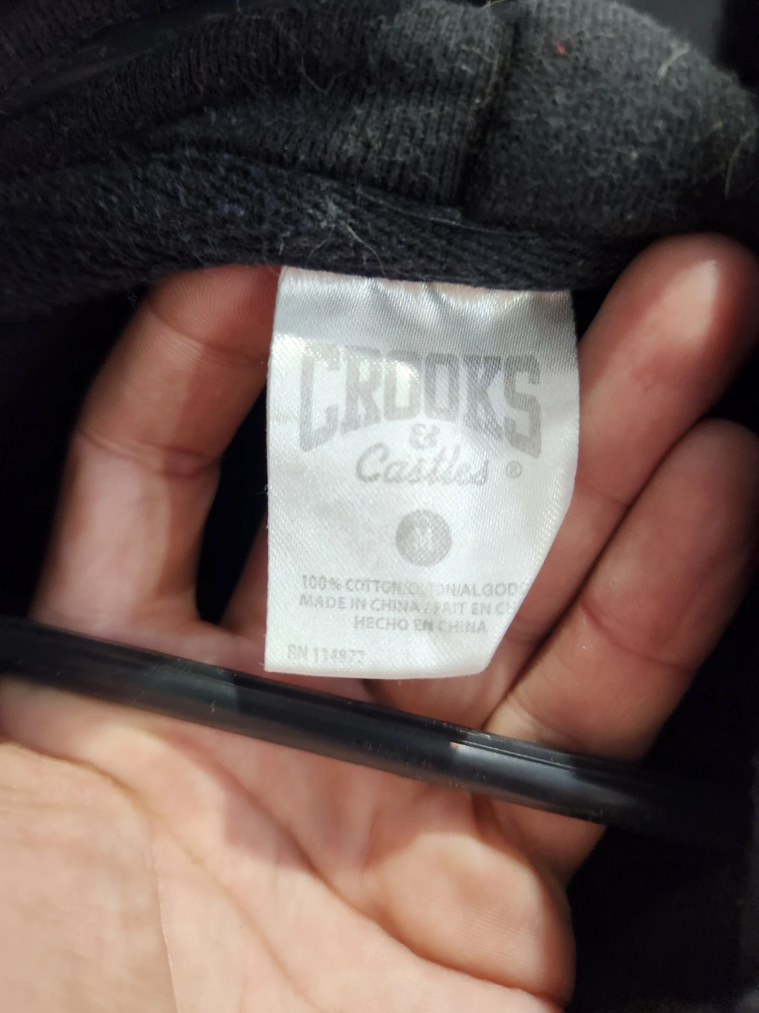 Crooks & Castles Black Hoodie with Medusa Graphic - photo 2