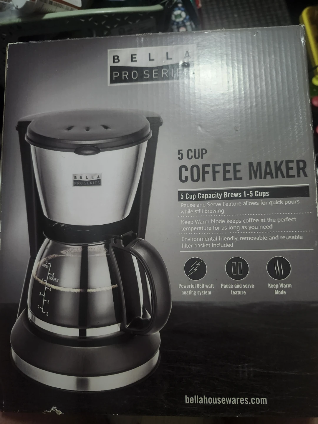 Bella Pro Series 5 Cup Coffee Maker