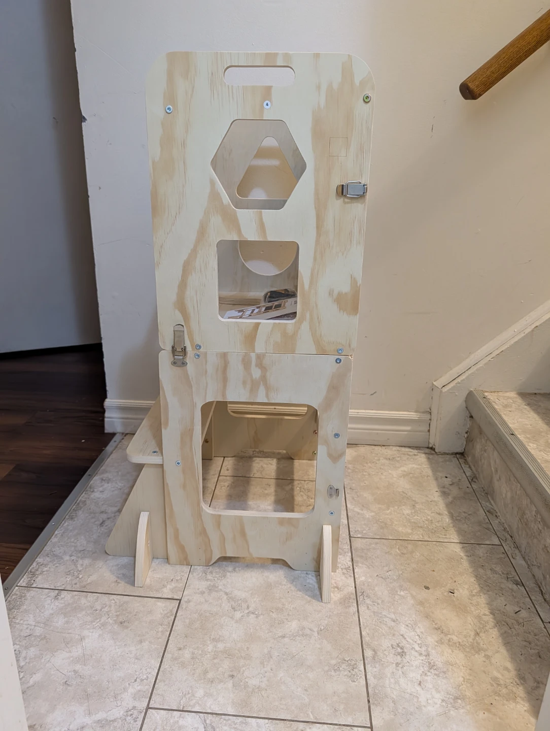 Wooden Kitchen Standing Tower with Chalkboard - photo 4