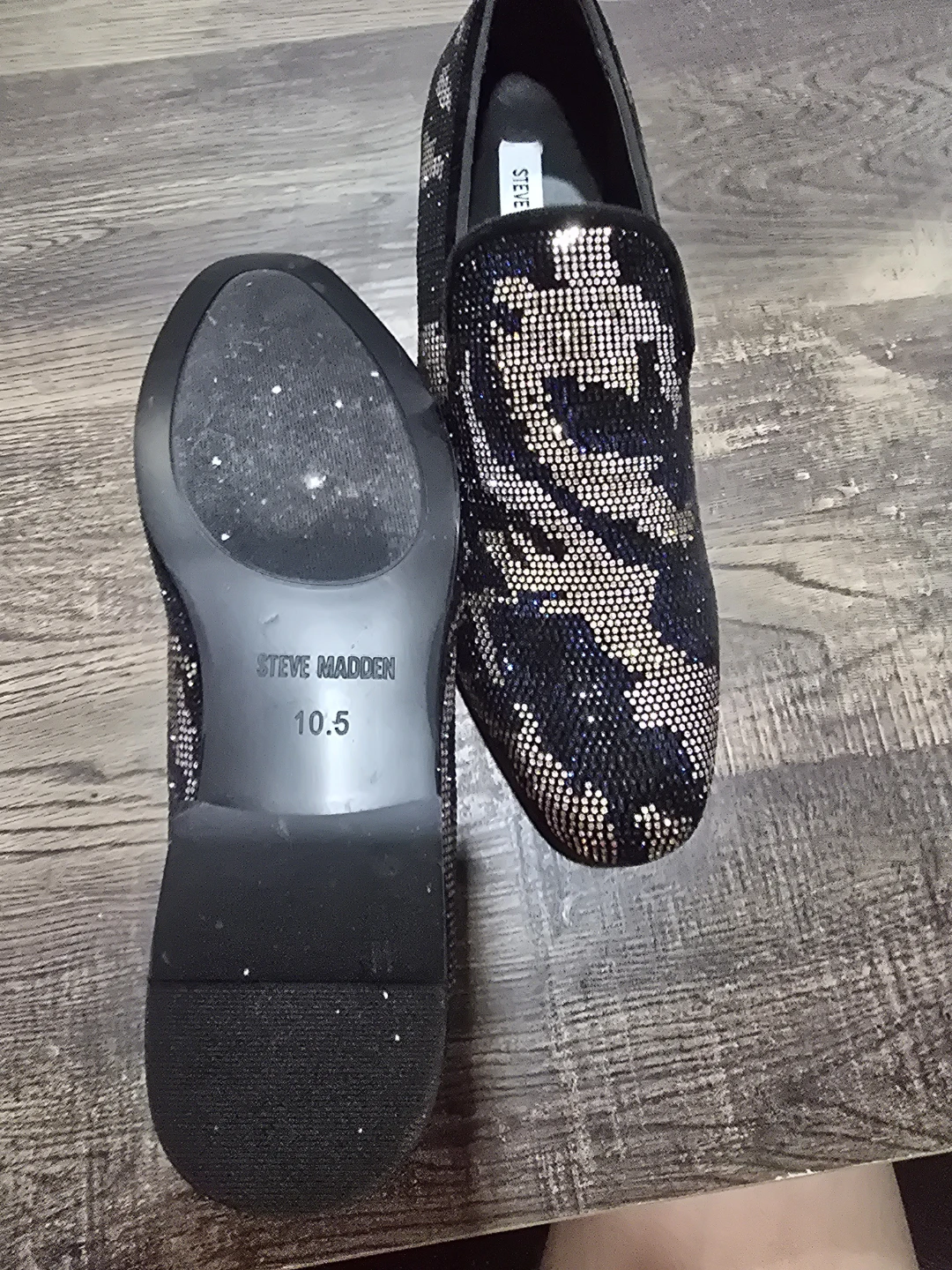 Steve Madden Rhinestone Loafers Size 10.5