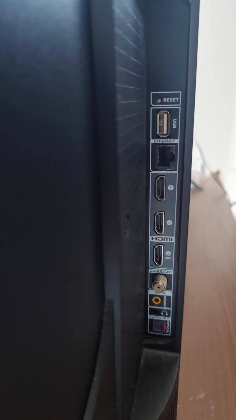 TCL Roku Smart TV & Wooden TV Stand - photo 3