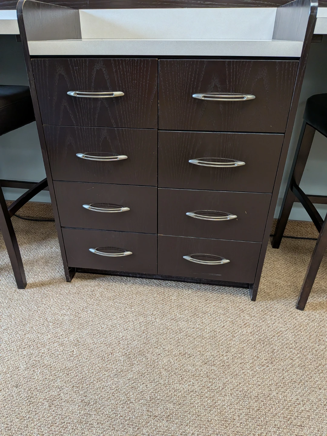 Makeup Vanity Desk with Mirror and Stools - photo 2