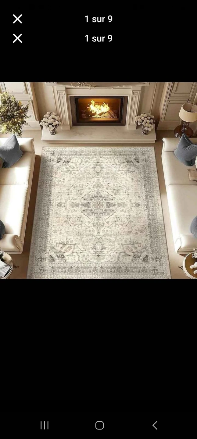 Washable Area Rug - 5x7 ft